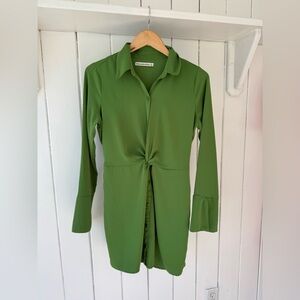 Abercrombie & Fitch Green Shirt Dress